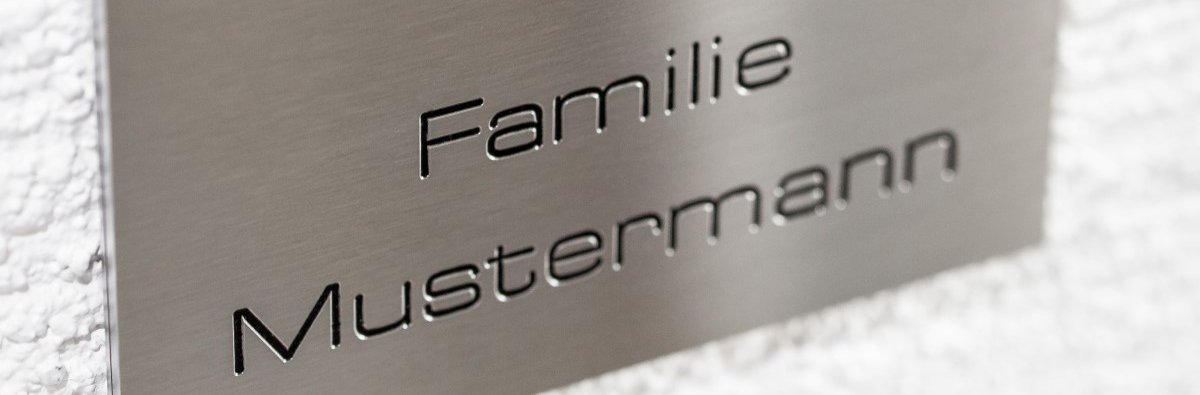 Tuerklingel CNC Gravur