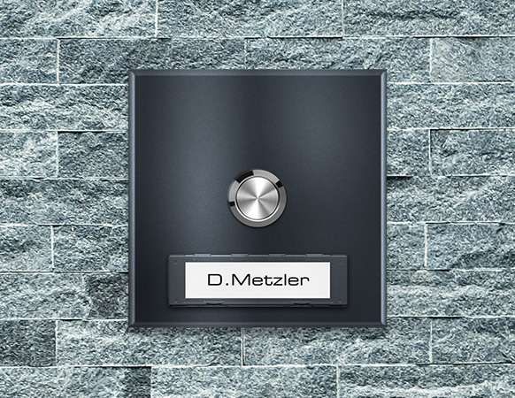 Anthrazit RAL7016 Funkklingel Aufputz