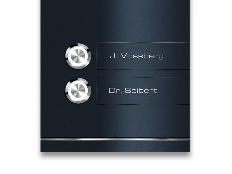 Metzler VDM10 2.0 Mehrfamilien Video-Türsprechanlage | 2 Klingeltaster | Colson