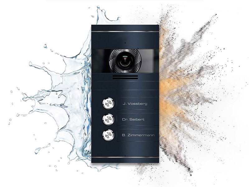 Metzler VDM10 2.0 Mehrfamilien Video-Türsprechanlage | 3 Klingeltaster | Colson