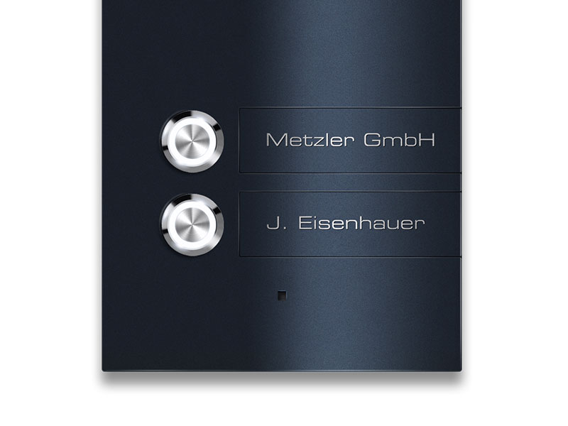 Metzler VDM10 2.0 Mehrfamilien Video-Türsprechanlage | 2 Klingeltaster | Kian