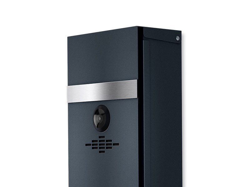 Metzler Videosprechanlage VDM10 2.0 in RAL7016 Anthrazit passend als Set mit dem Briefkasten Modell Siebert