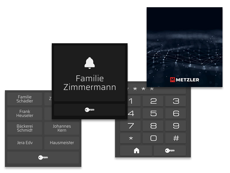Metzler VDM10 2.0 modulare Video-Türsprechanlage |  Ein- und Mehrfamilien | Horizon