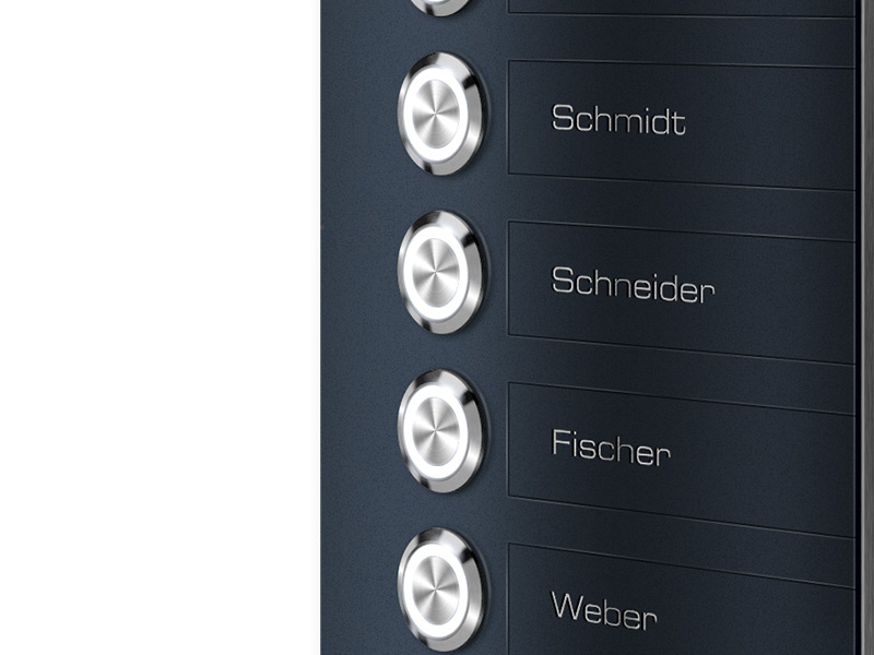 Metzler VDM10 2.0 Mehrfamilien Video-Türsprechanlage | 4 Klingeltaster | Colson