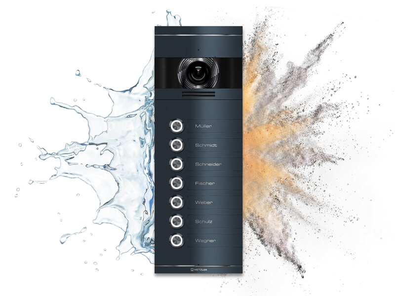 Metzler VDM10 2.0 Mehrfamilien Video-Türsprechanlage | 7 Klingeltaster | Colson