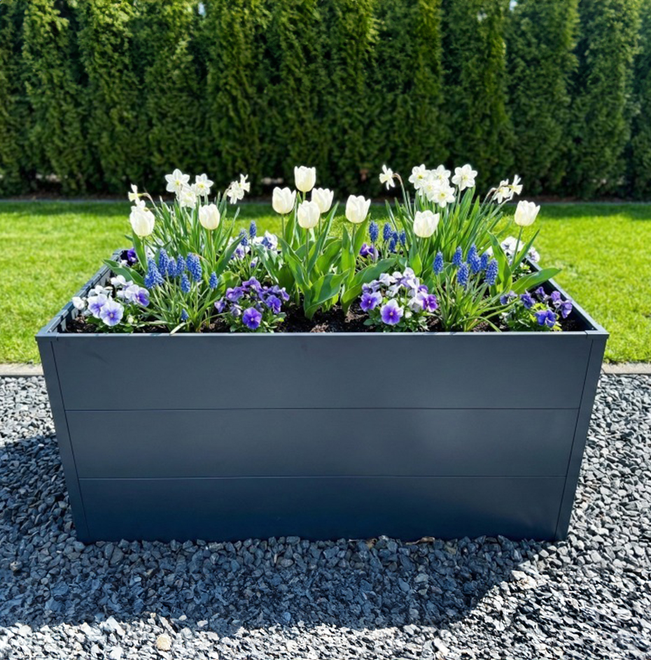 Hochbeet aus Edelstahl für stilvolle Garten- und Terrassengestaltung