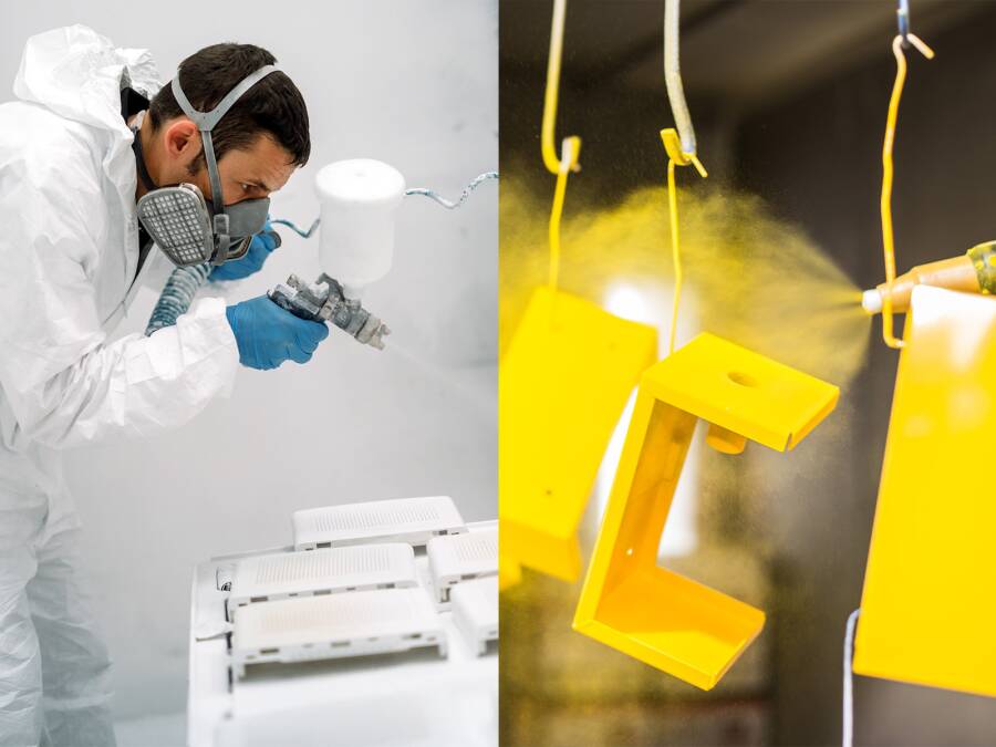 Verniciatura o verniciatura a polvere? Qual è meglio? - Prodotto preferito verniciato a polvere in colori RAL