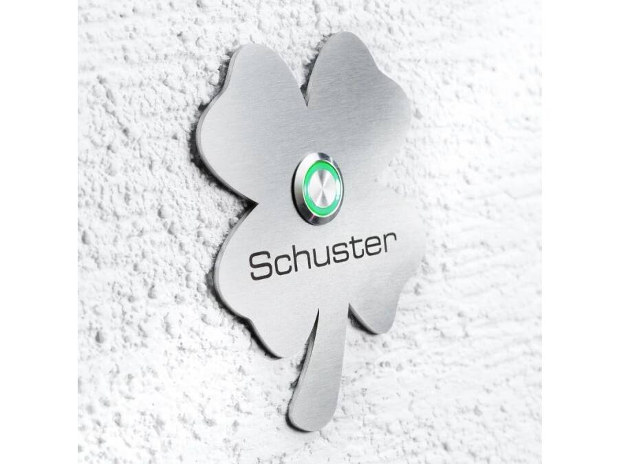 Zuhause im Glück - Metzler Türklingel Kleeblatt