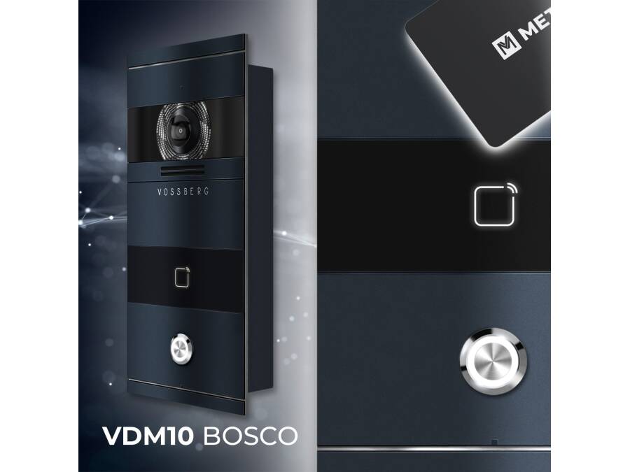 Videocitofono con lettore RFID - Metzler videocitofono VDM10 con lettore RFID