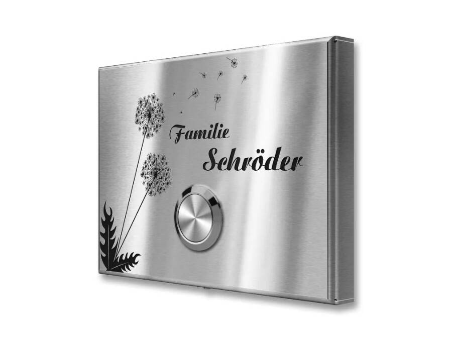 Il design esclusivo ed elegante per il Vostro ingresso: incisione tarassaco - Prodotti Metzler con incisione tarassaco