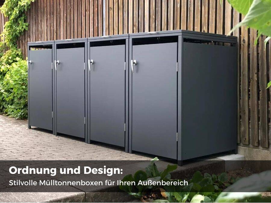 Ordre et design : cache-poubelles élégants pour votre espace extérieur - Cache-poubelles : bien plus que l\'élimination des déchets ! Solutions élégantes pour un jardin bien rangé