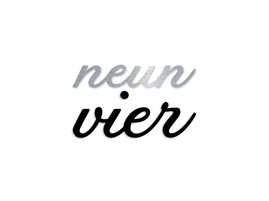 Numéros de maison en acier inoxydable en toutes lettres pour votre entrée moderne - Chiffres en toutes lettres comme numéro de maison en acier inoxydable