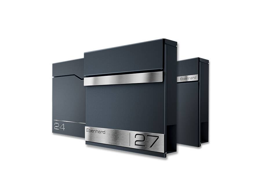 Cassetta postale in acciaio inox con numero civico & incisione nome - Cassetta postale in acciaio inox con numero civico & incisione nome