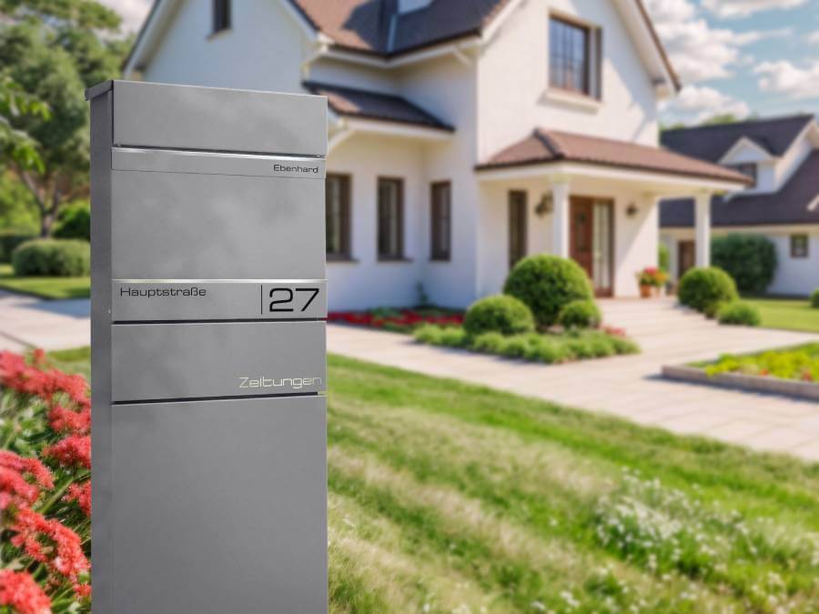 Metzler Standbriefkasten Alves 2 Hauseingang