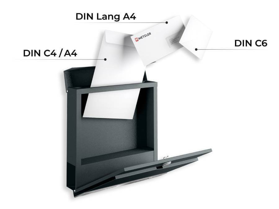 Metzler Briefkasten Siebert Gravurleiste