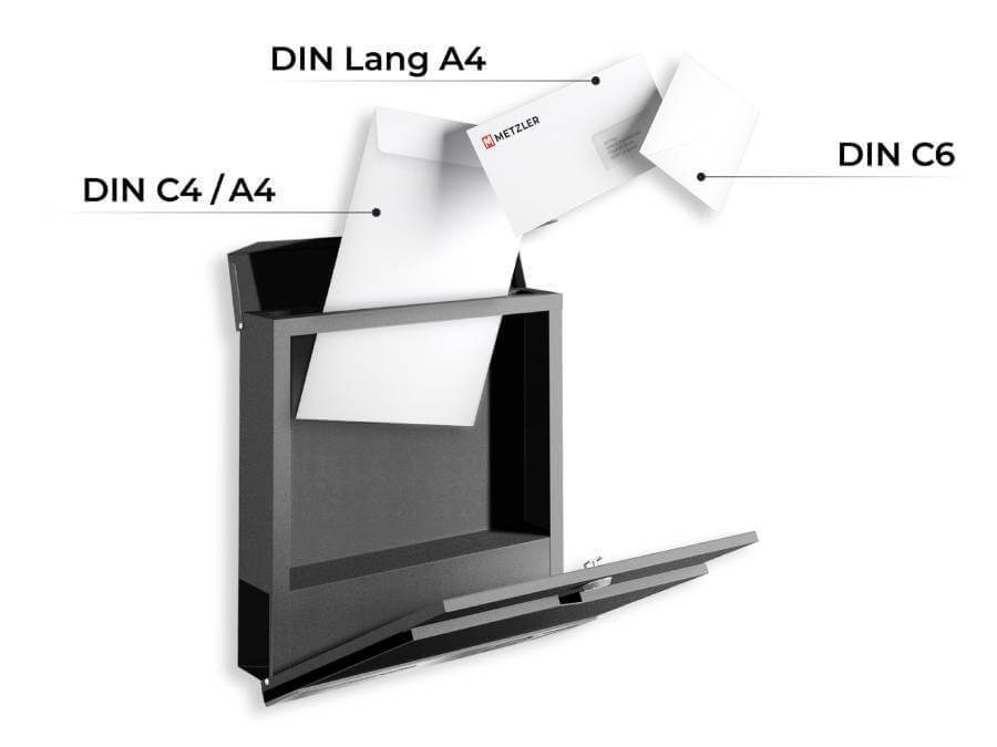 Metzler Briefkasten Siebert Gravurleiste