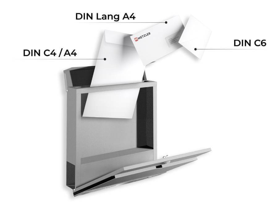 Metzler Briefkasten Siebert Gravurleiste