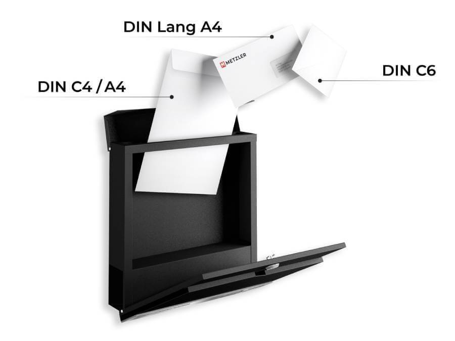 Metzler Briefkasten Siebert Gravurleiste