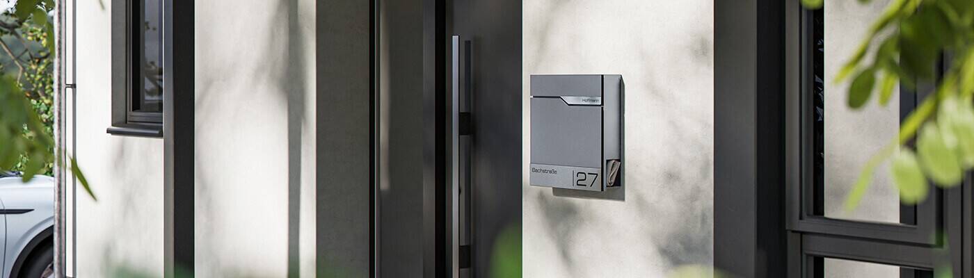 Metzler Briefkasten Graualuminium