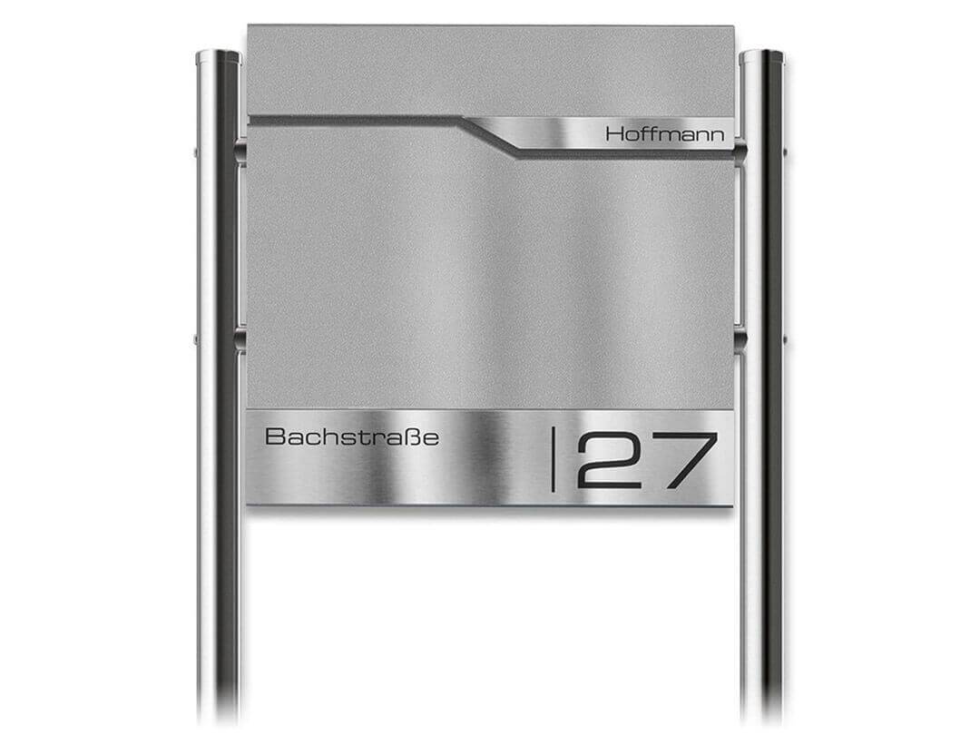 Metzler Standbriefkasten Siebert Graualuminium