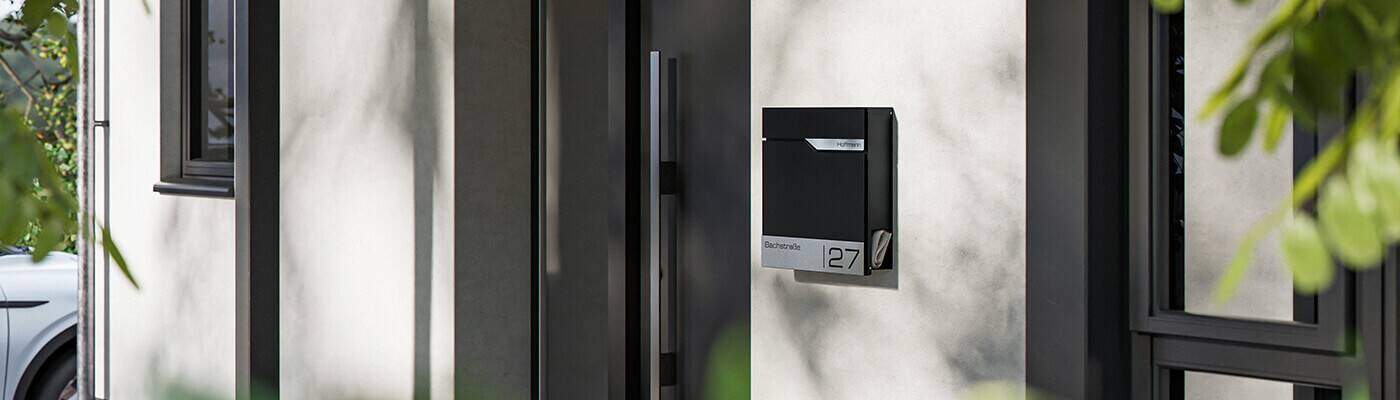 Metzler Briefkasten RAL9005 Tiefschwarz