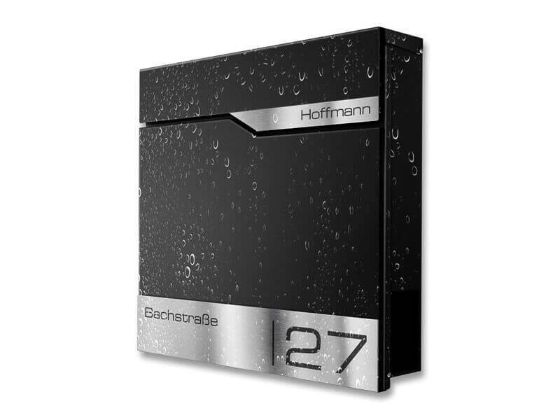 Metzler Briefkasten Schwarz witterungsbeständig