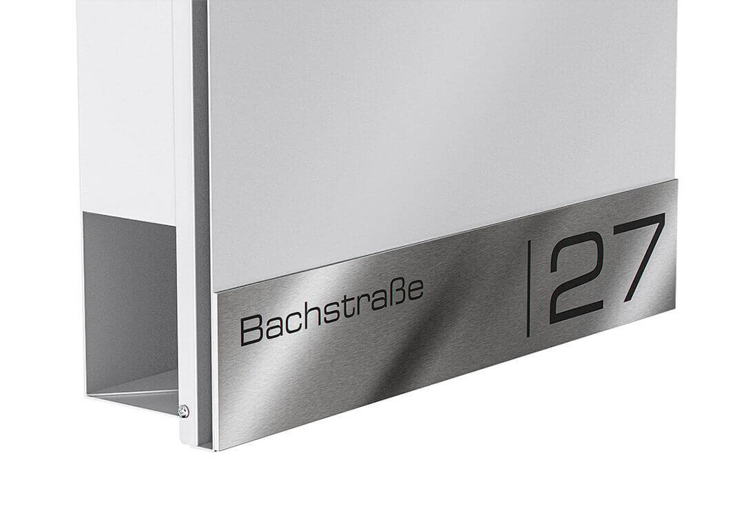 Metzler Briefkasten Siebert Gravurleiste