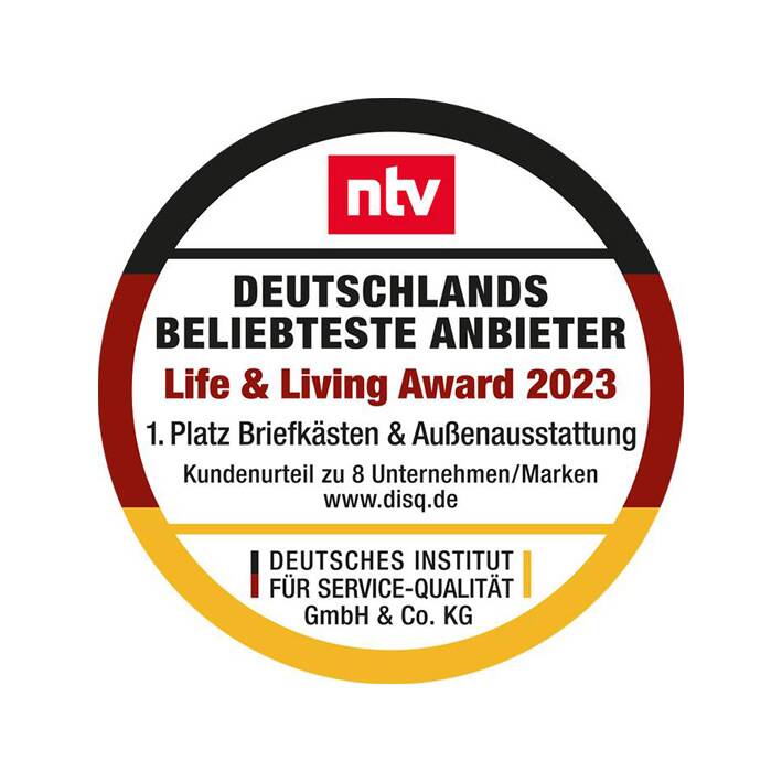 Deutschlands beliebtester Hersteller für Briefkästen