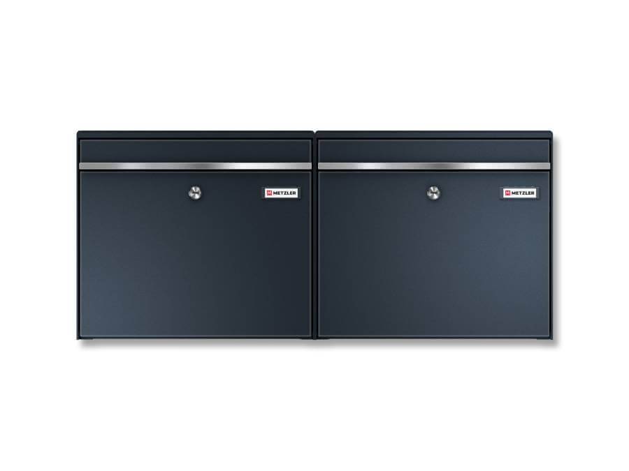 Metzler Briefkasten BK212 zweifach horizontal frontal