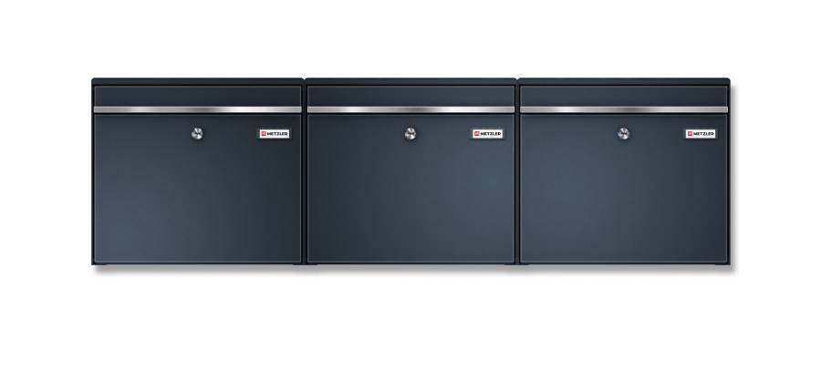 Metzler Briefkasten 3xBK212 horizontal frontal