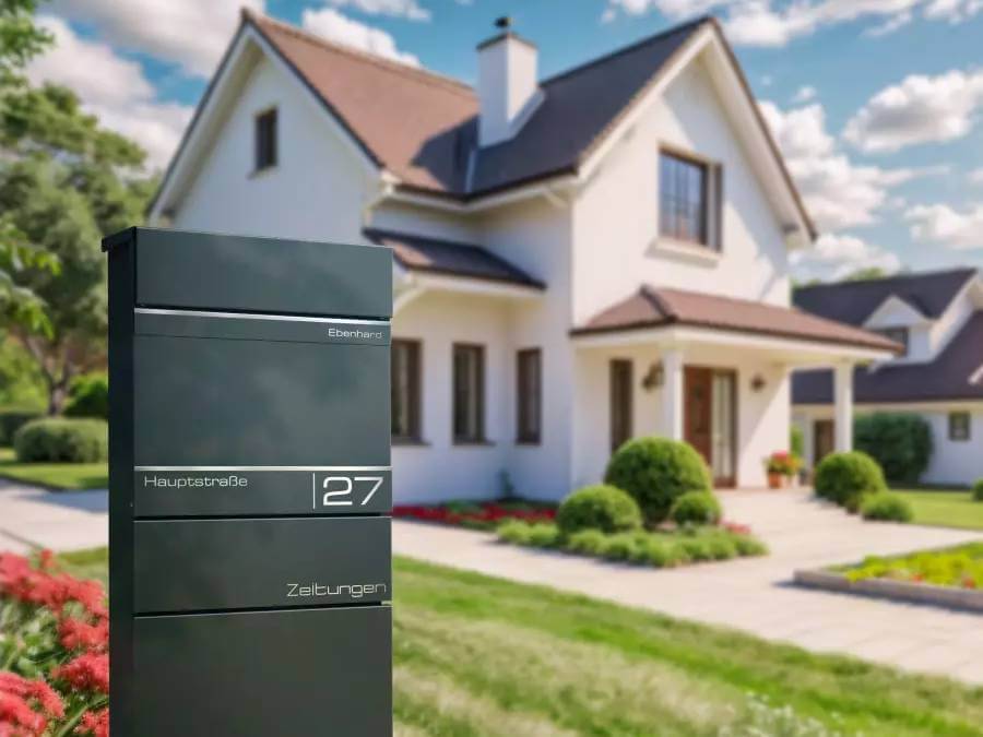 Metzler Standbriefkasten Alves 2 Hauseingang