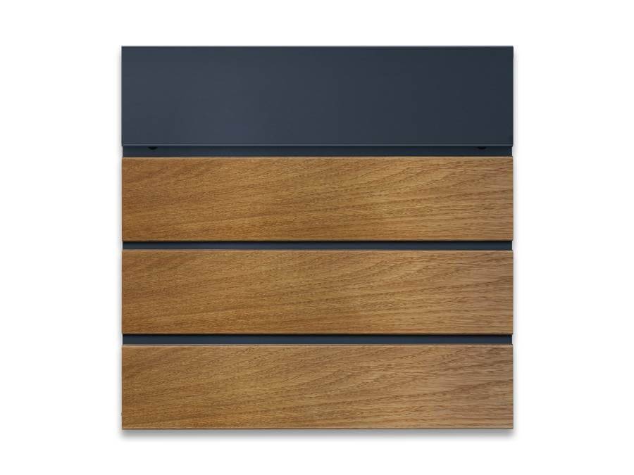 Metzler Briefkasten Anton Anthrazit - frontal