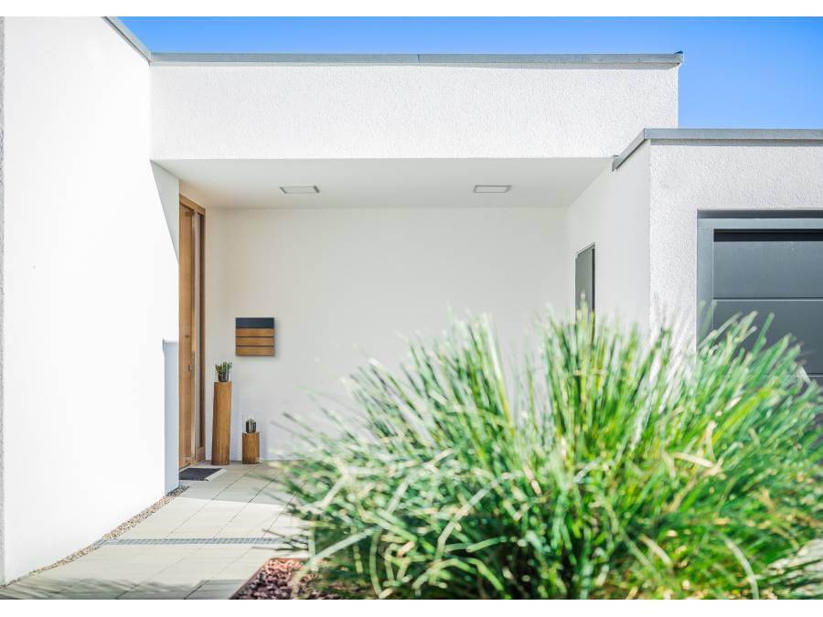 Metzler Briefkasten Anton Anthrazit -Szenario Hauseingang