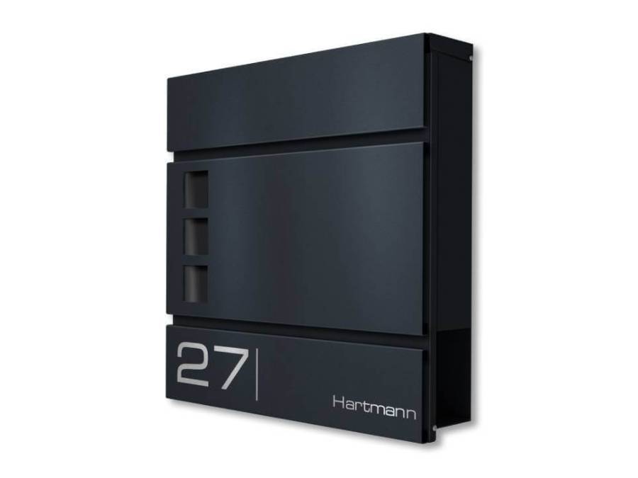 Metzler Briefkasten Cube seitlich rechts 