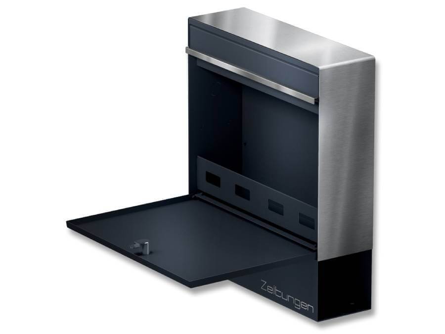 Metzler Briefkasten BK212-RE-ZF seitlich geoeffnet