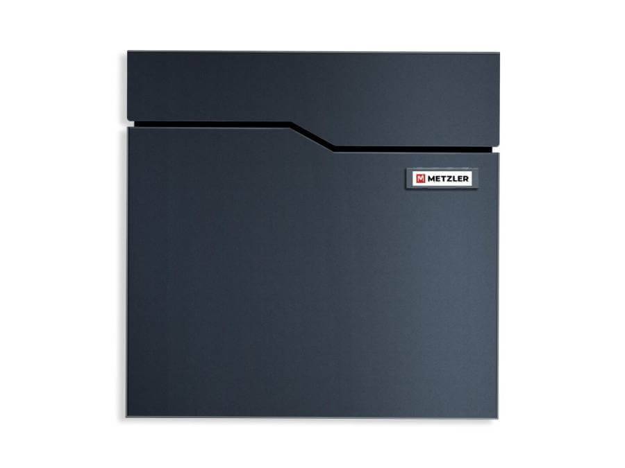 Metzler Briefkasten Hoffmann mit austauschbarem Namensschild - frontal