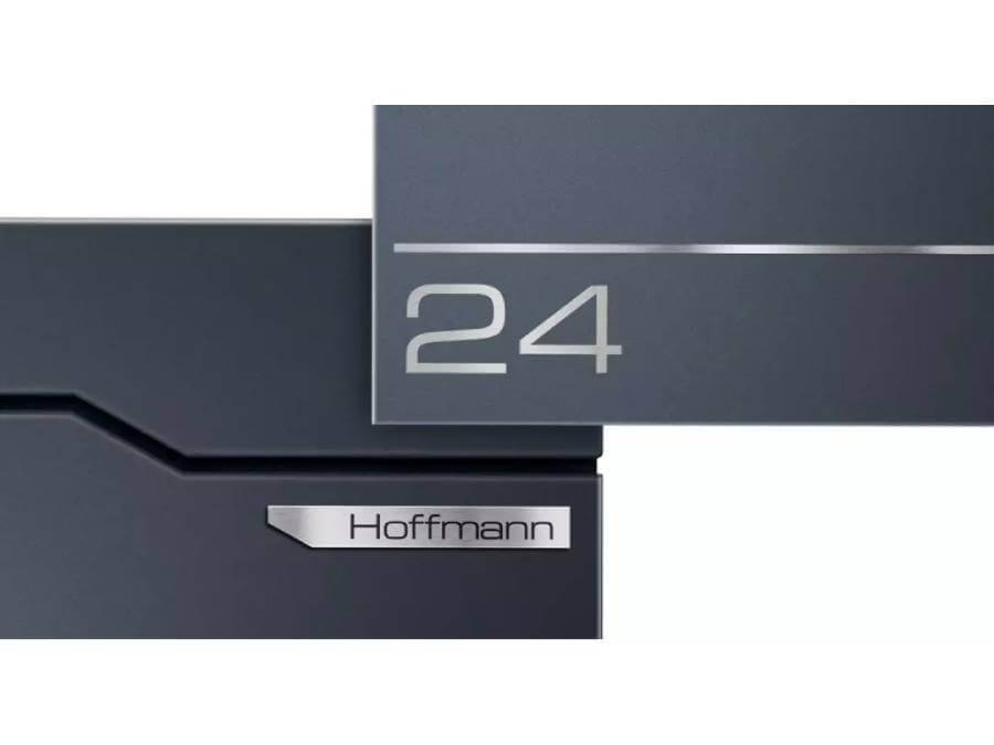 Metzler Briefkasten Hoffmann - Nahaufnahme der Gravurblenden