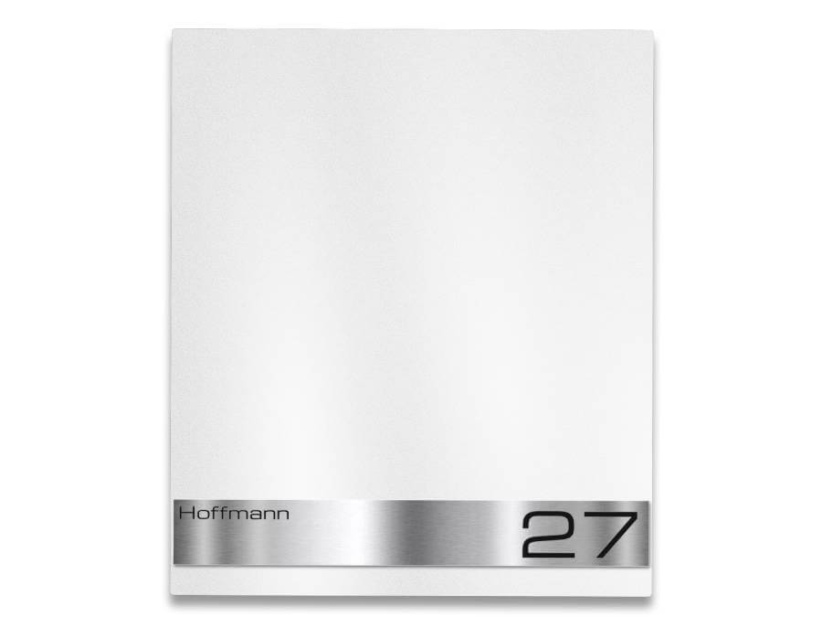 Metzler Briefkasten Lepo 1 Verkehrsweiß - frontal