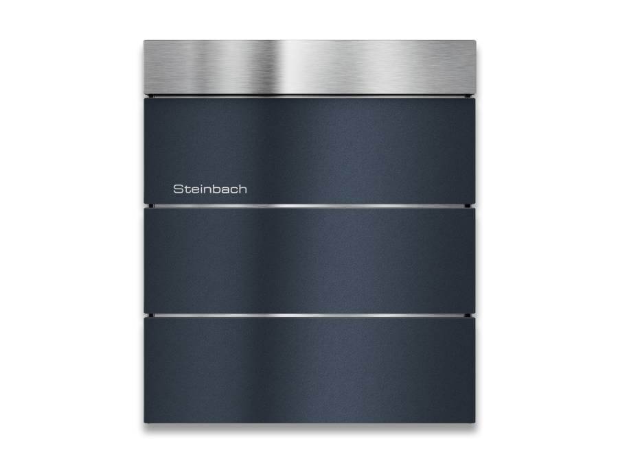 Metzler Briefkasten Masiva Anthrazit - Frontal ohne Zeitungsfach