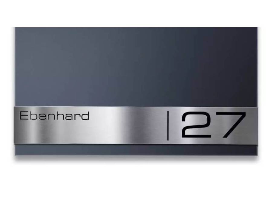 Metzler Briefkasten Stencil Nahaufnahme Gravurleiste