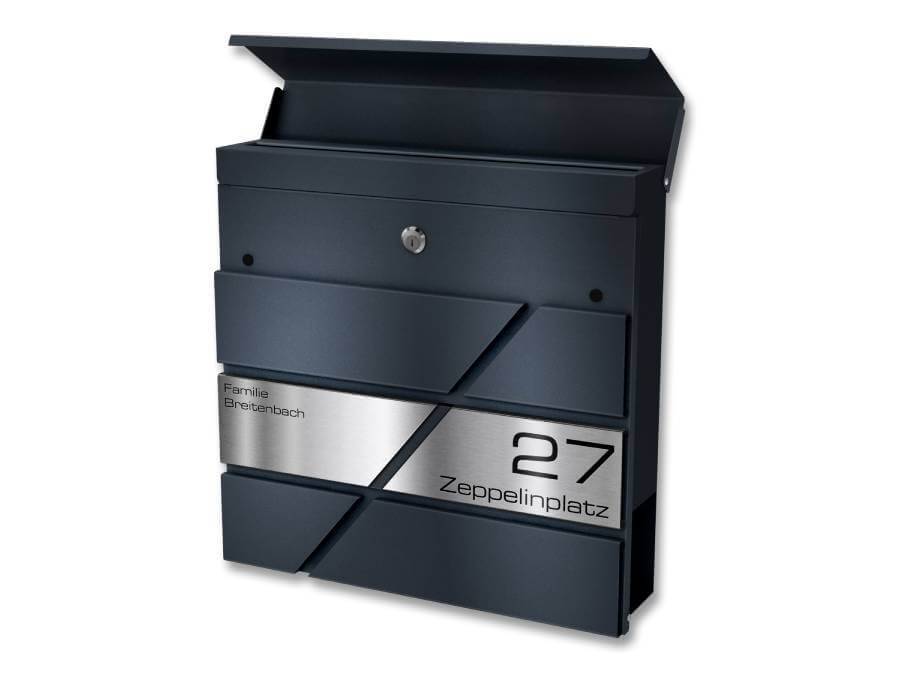 Metzler Briefkasten Zeppelin mit geoeffneter Klappe