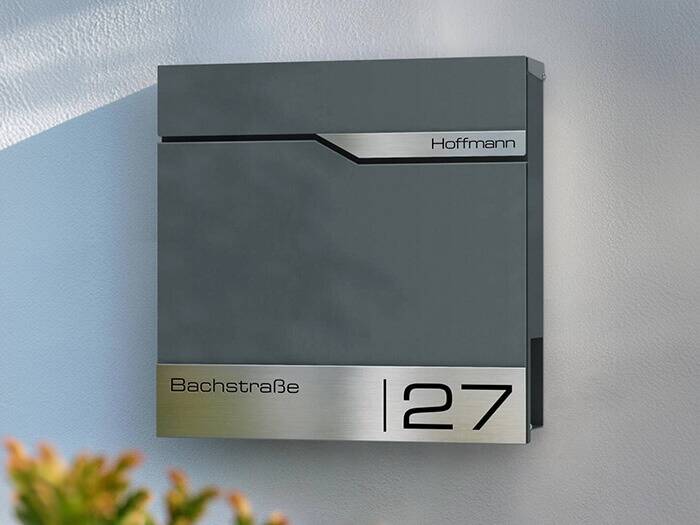 Metzler Briefkasten Edelstahl gebürstet