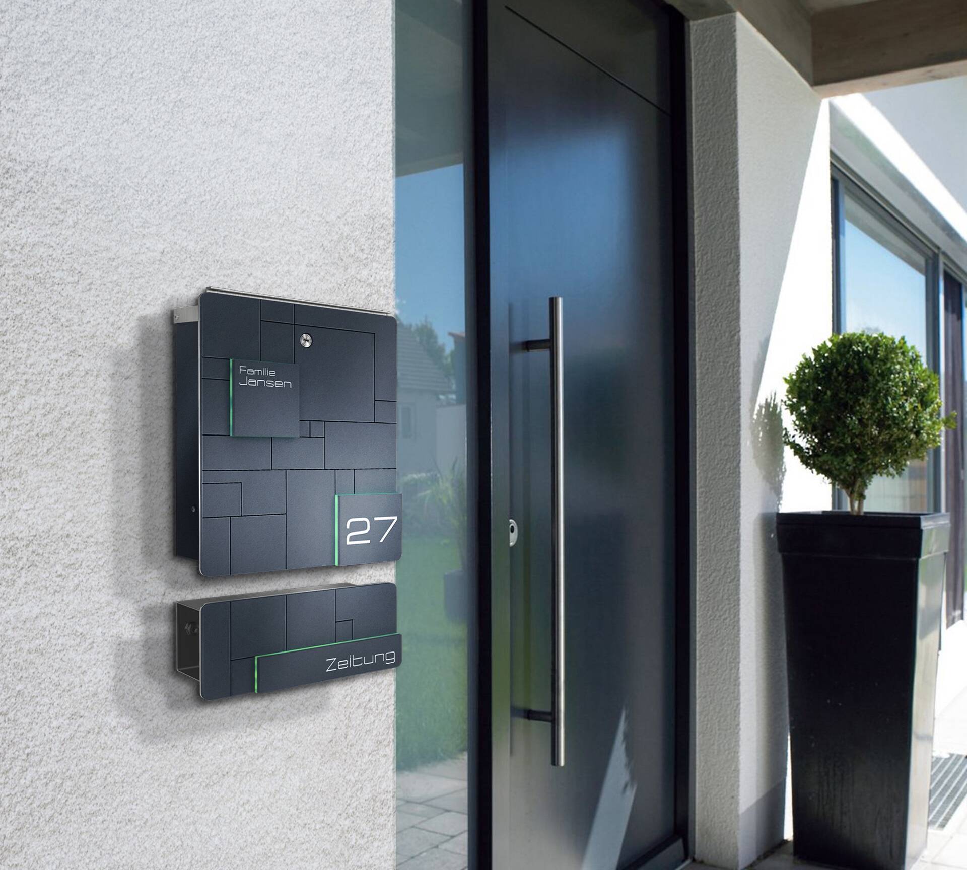 Metzler Briefkasten Modell 02 Anthrazit