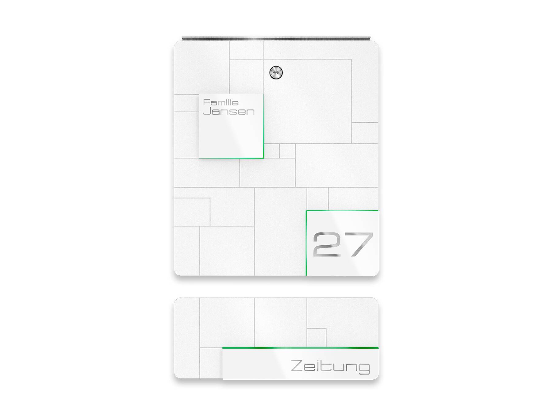 Metzler Briefkasten Schneeweiß Modell 02