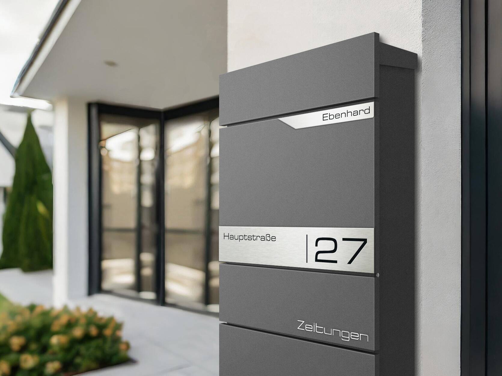 Metzler Standbriefkasten Alves Hauseingang