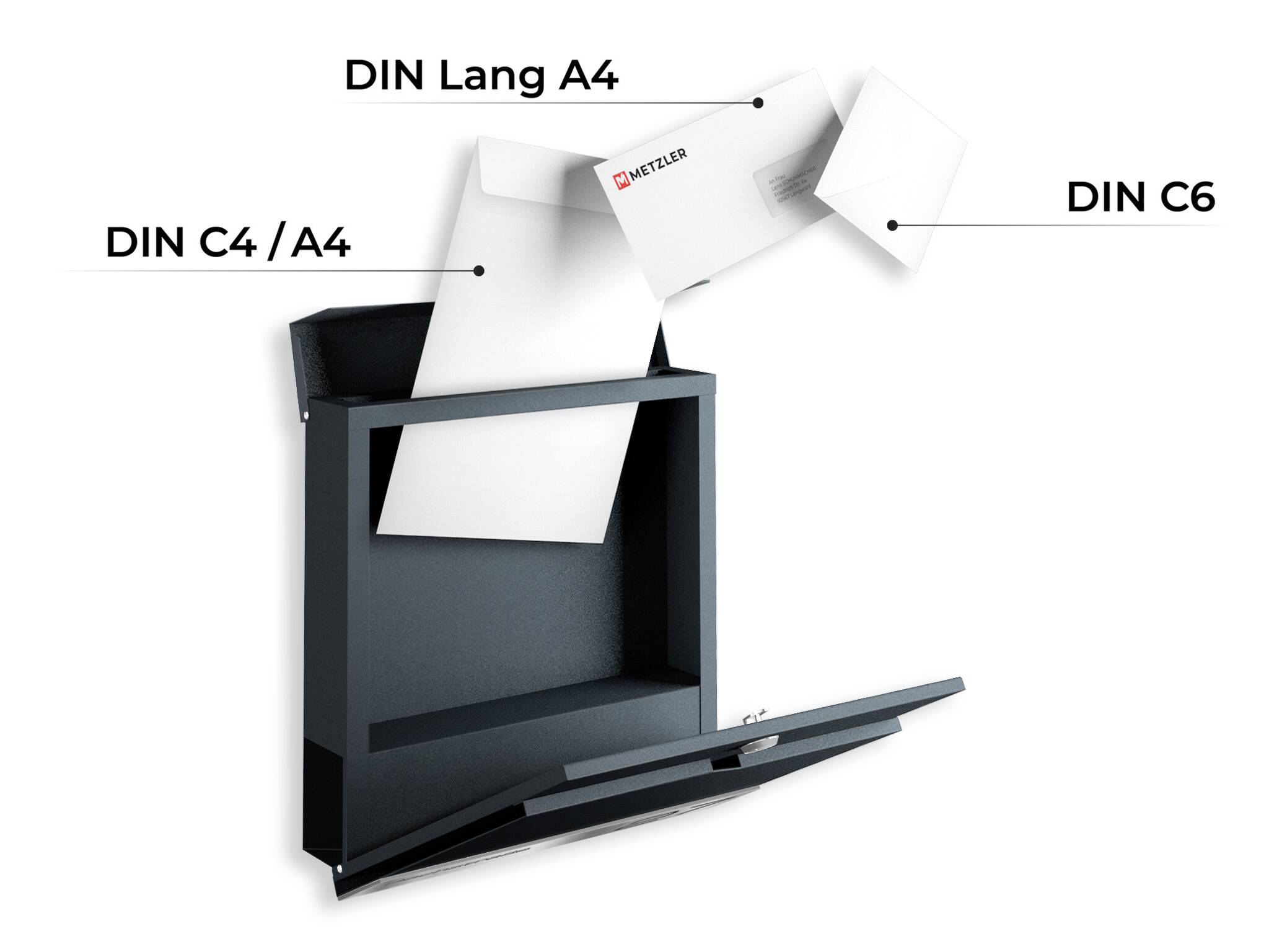 Metzler Briefkasten Siebert Gravurleiste