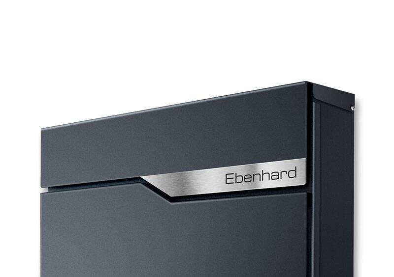 Metzler Briefkasten Anthrazit Nahaufnahme Hausnummer