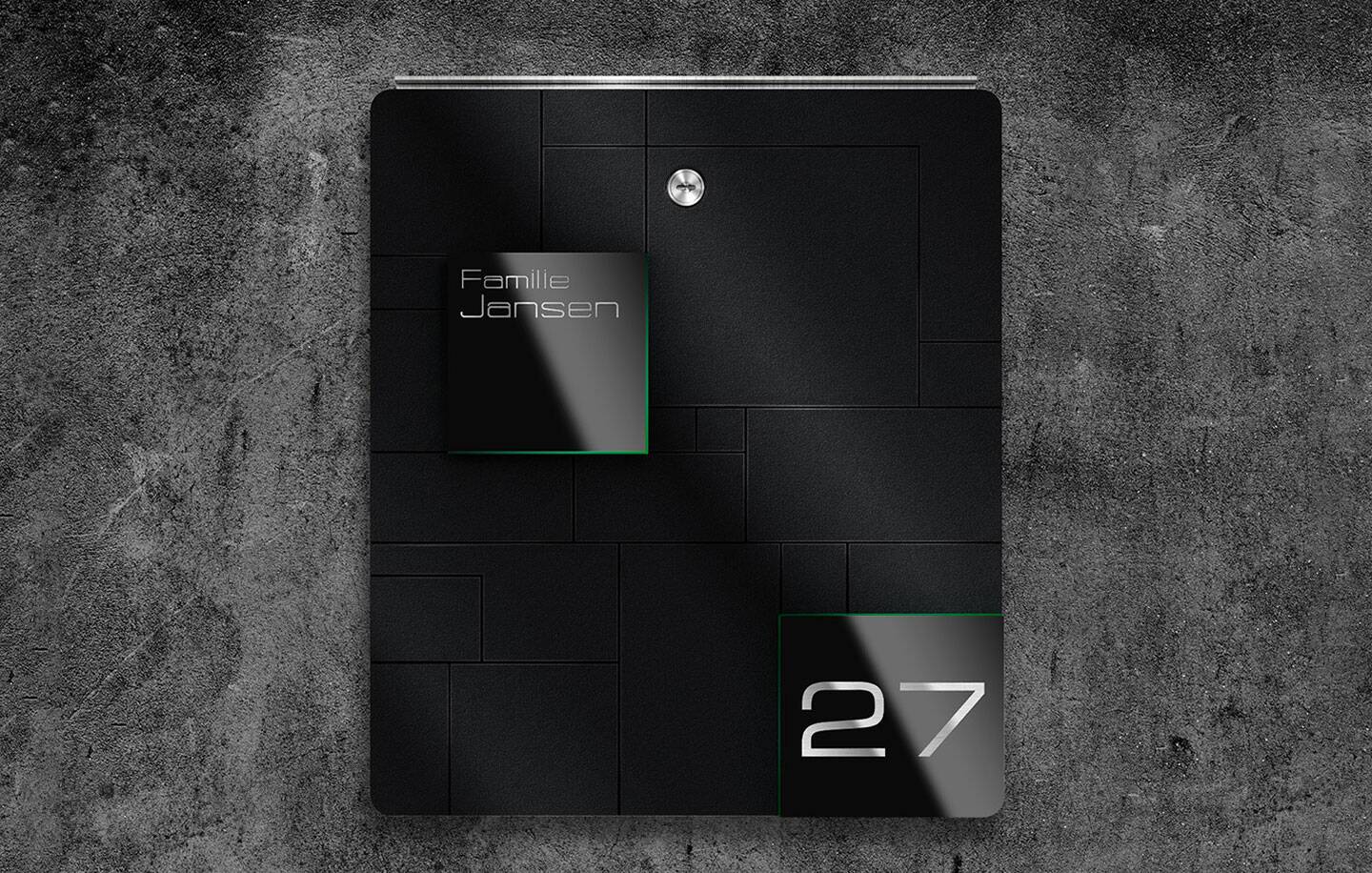 Metzler Briefkasten Schwarz Modell 02