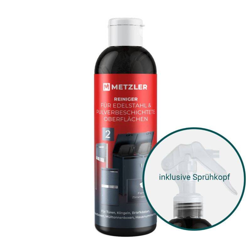 Detergente Metzler per superfici verniciate a polvere e Acciaio inossidabile