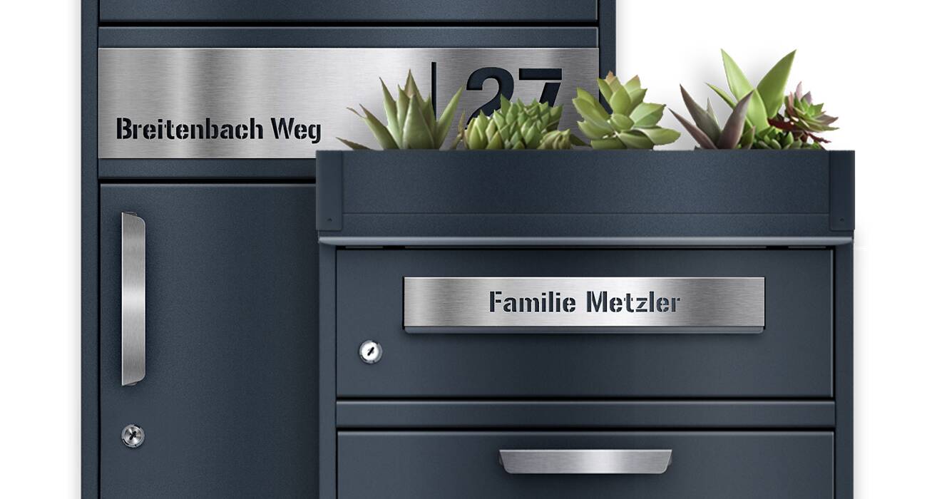 Individualisierbare Gravurplatten aus Edelstahl